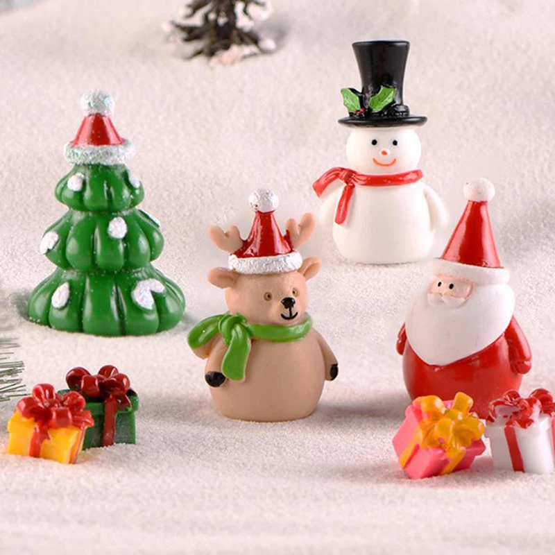 

Christmas Snowman Micro Landscape Snow Basin Landscaping Ornaments Home Decors