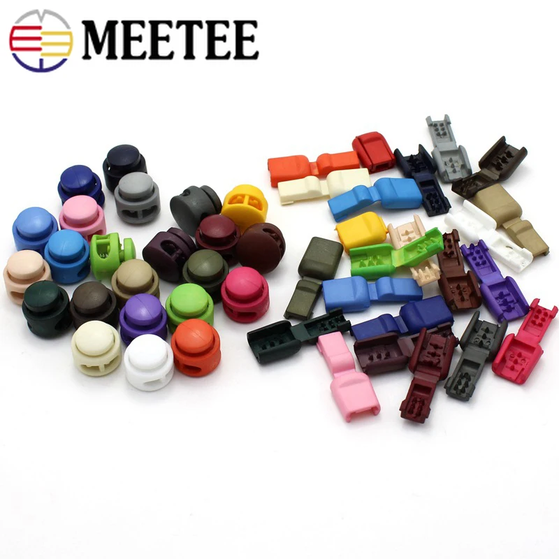 Meetee 50/100 шт. 14x17 мм цветной пластиковый пружинный хвостовой зажим Пряжка ремешок
