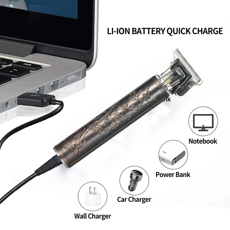 

Hair Clippers for Men Beard Shaver T9 Trimmer 0mm Men Barber Hair Cutting Machine