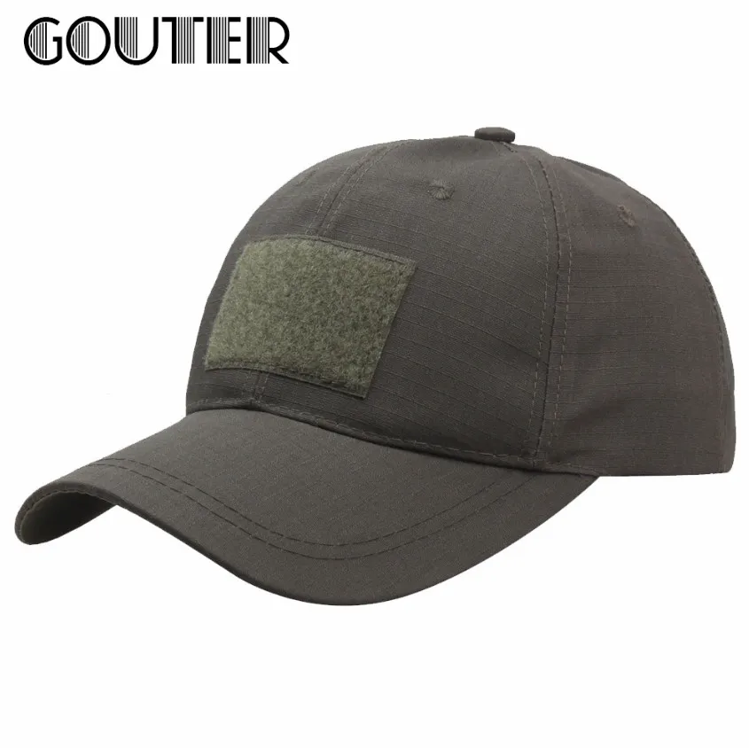 Бейсболка GOUTER с застежкой на липучке легкая Хлопковая мужская кепка уличная