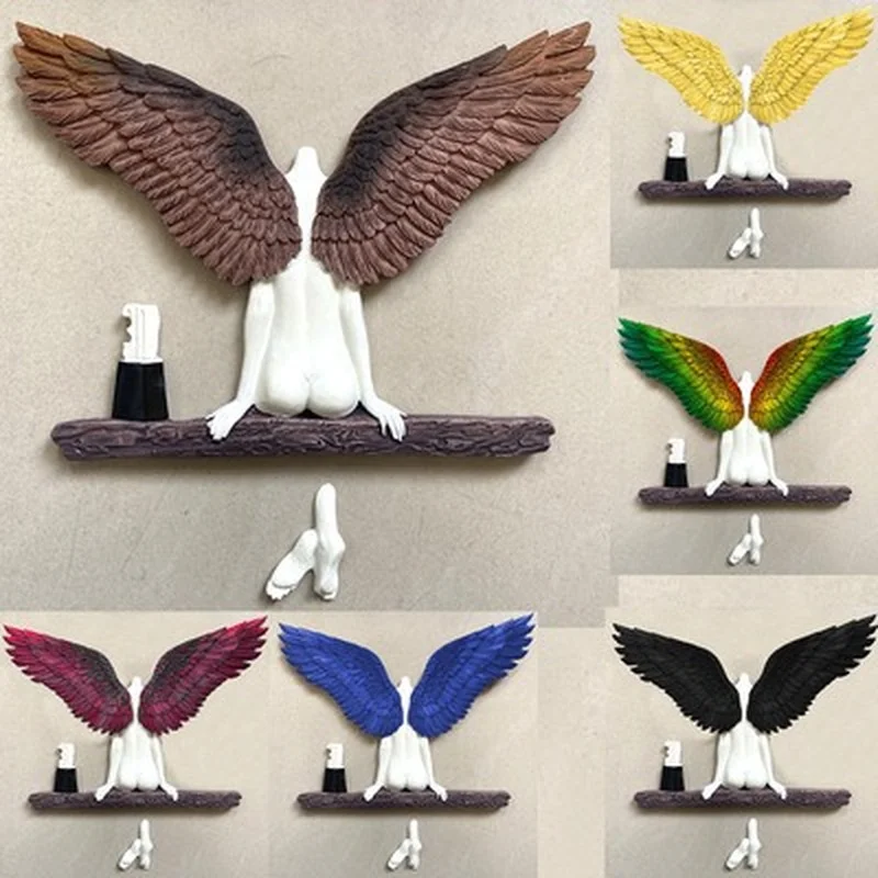 

3D Angel Art Sculpture Statue Figurine Wall Decoration for Living Room Bedroom Home Decor Garden Statue Artwork Angel Wings