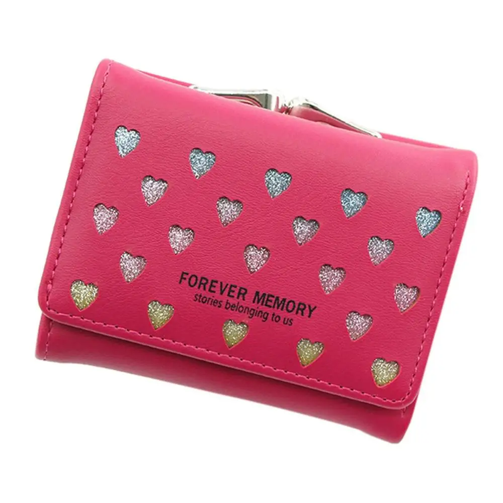 Розовый черный Одноцветный с узором в виде сердца Мини маленький клатч кисточкой