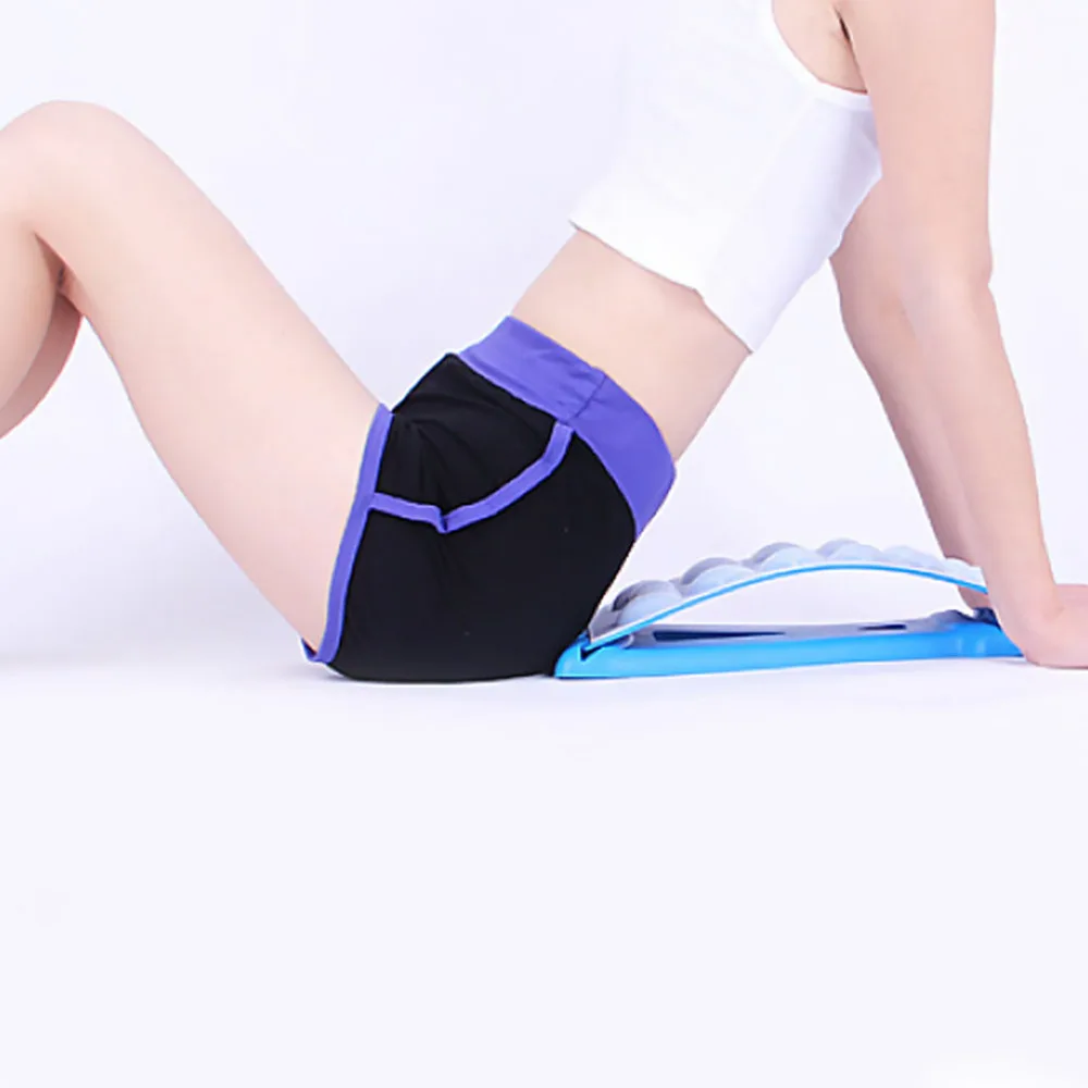 

Home Lumbar Stretching Tool Waist Spine Stretcher Back Cushion Safe Spine Corrector (with Strap, Free Size)
