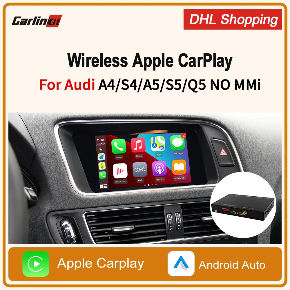 Carlinkit 2 0 декодер аксессуары Подходит для Audi A4 A5 S4 Q5 NON MMI беспроводного Apple CarPlay Android