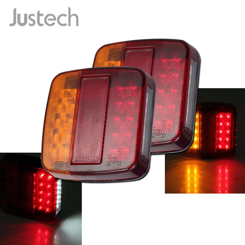 Justech 1 пара Водонепроницаемый 12 В светодиодный задний фонарь s светильник