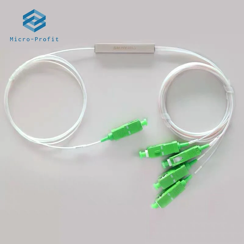 10 шт./упак. SC APC PLC 1X4 Сплиттер Волоконно-Оптический FTTH коробка передач для