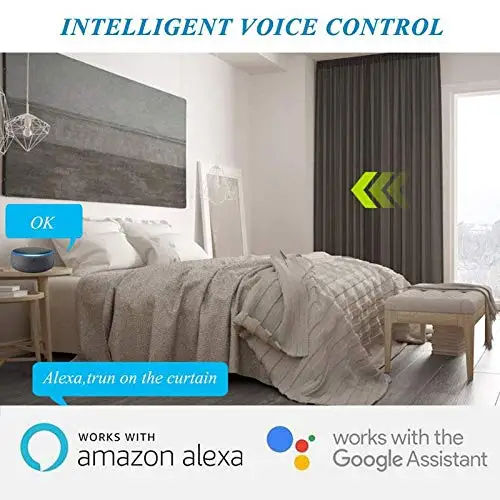 SUPLO US Smart WiFi Curtain Switch Touch APP Remote Control Works with Alexa and Google Home or Electrical Roller Blinds от AliExpress WW