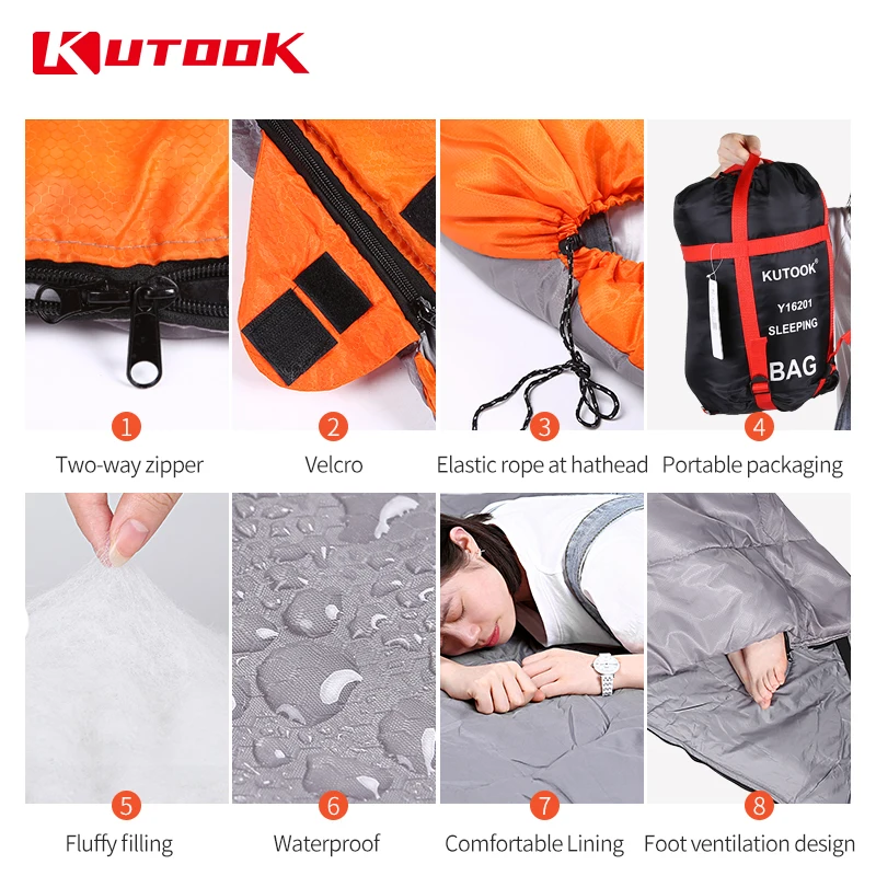 Утепленный спальный мешок для занятий спортом на открытом воздухе|Спальные