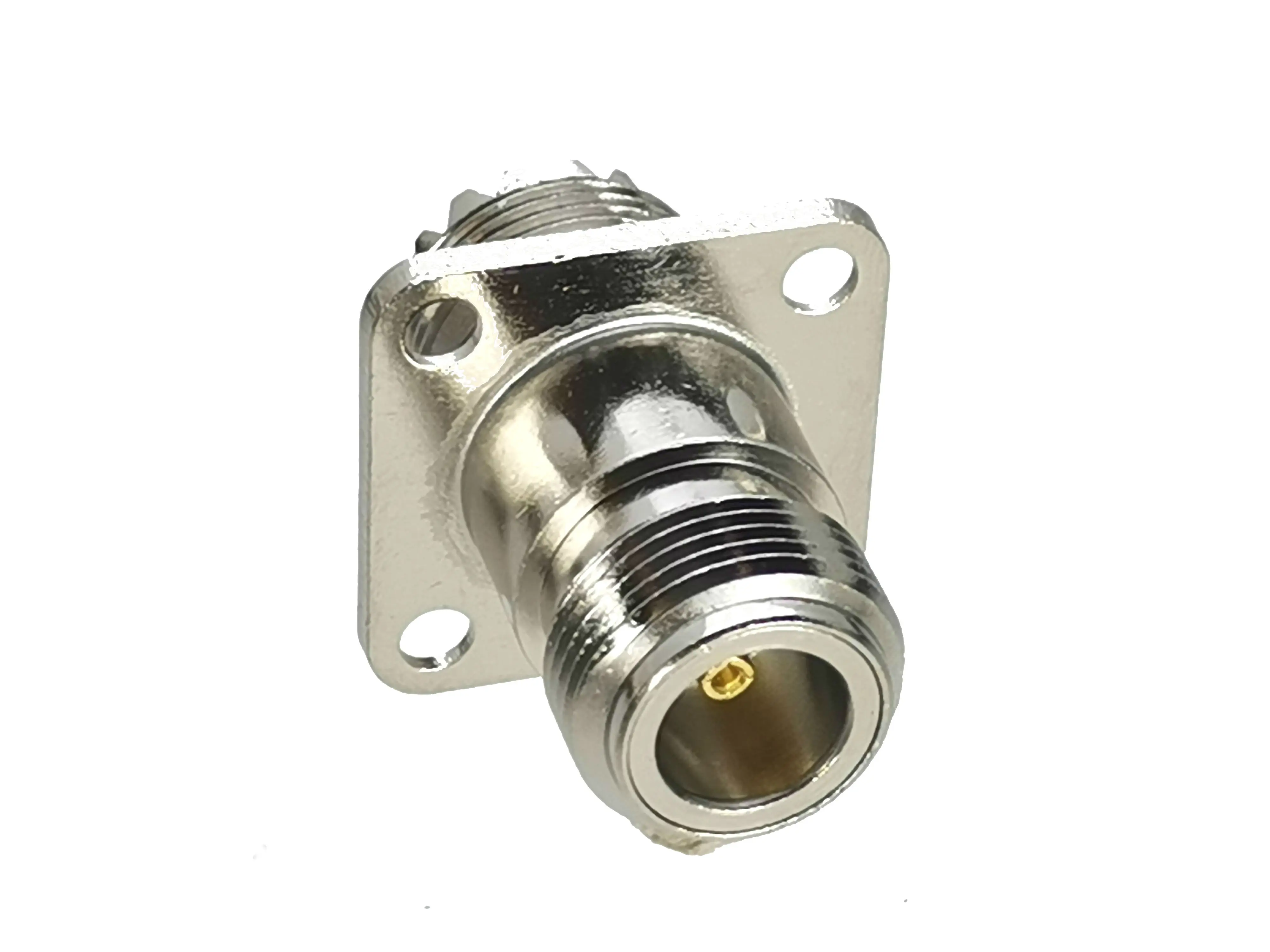 

1Pcs N Female Jack to UHF SO239 SO-239 Female Jack 4-Holes Flange RF Coaxial Adapter Connector