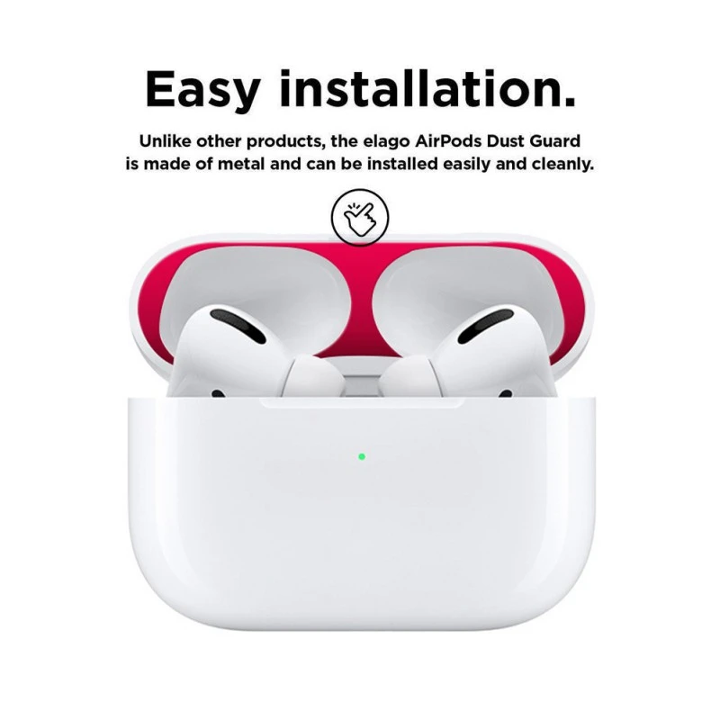 Защитная пленка от пыли 8 цветов металлическая позолоченная 18 карат для Apple AirPods Pro