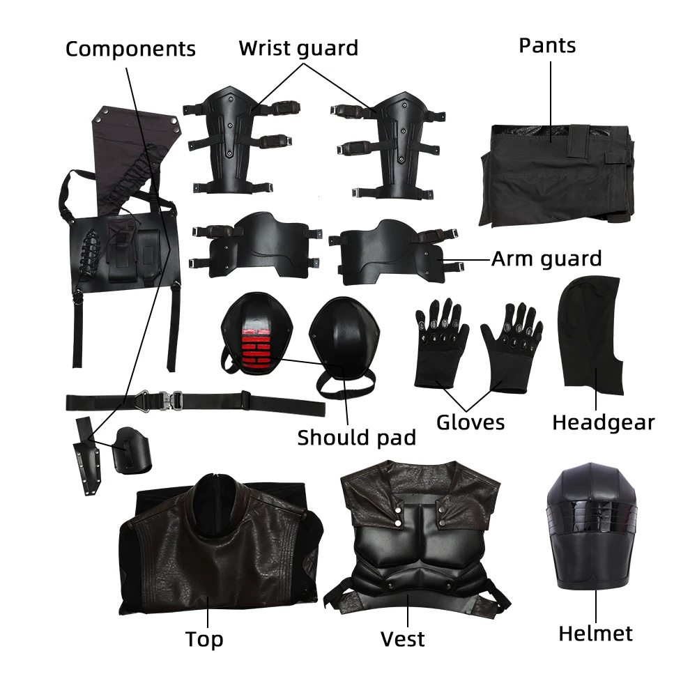 G I Joe Retaliation Snake Eyes Cosplay Costume Halloween Fancy Adult Men Custom Made Outfit Warriors Suit | Тематическая одежда и