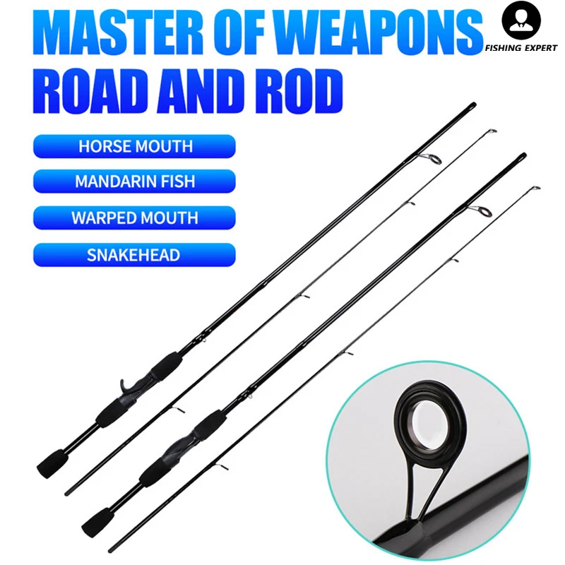 

Japan High Quality 1.8m 2.1m 2.4m Lure Rod Carbon Sea River Lake Reservoir Stream Casting Spinning Hollow Portable Fishing Pole