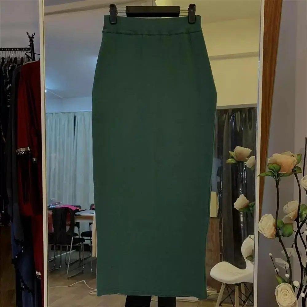 Женские дизайнерские вязаные юбки карандаш одежда для мусульманских женщин и