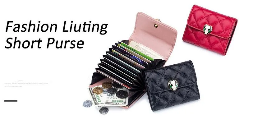 Wallet Women 2019 new Lady sheepskin Short Wallets Mini Money Purses Small Female Coin Purse Card Holder | Багаж и сумки