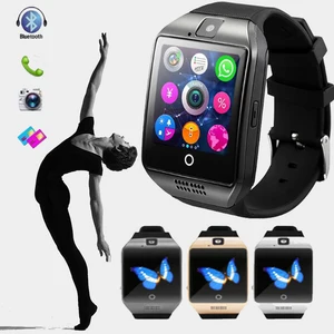 q18 bluetooth connect smart watch with sim card men women call phone smartwatch sport waterproof pedometer alarm clock sleeping free global shipping