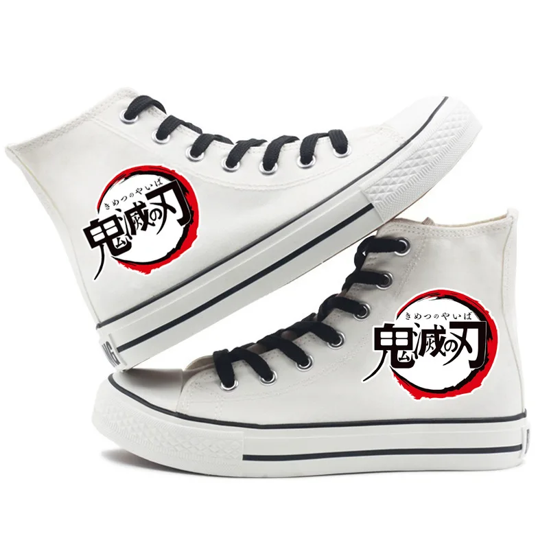 

High-Q Unisex Anime Kimetsu no Yaiba Kamado Tanjirou Casual Canvas Shoes Kamado Nezuko Demon Slayer plimsolls rope soled shoes