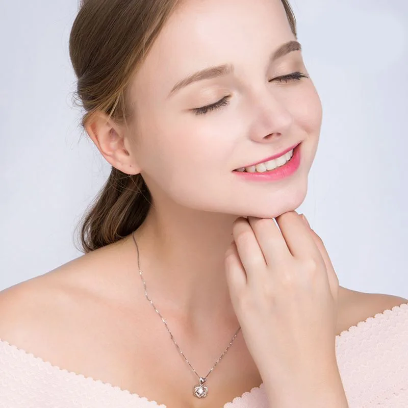 Модное любовное ожерелье любовь с первого взгляда кулон сердце подвеской