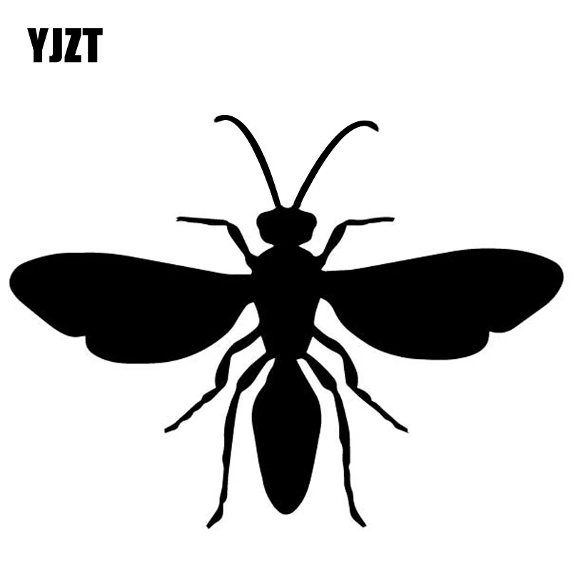 

YJZT 15.5CM*11.6CM Insect Decoration Animal Pattern Car Sticker Car Trunk Vinyl Decal Black/Silver C4-2854