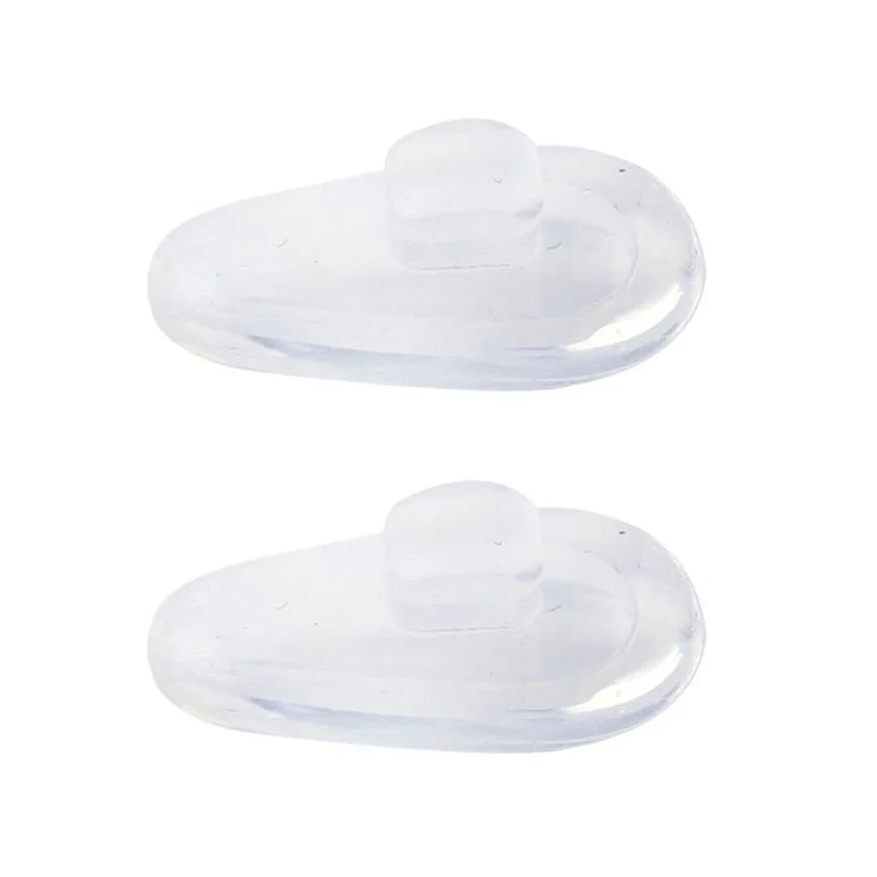 

Soft elliptical silicon nose pad for glasses (transparent, 5 pairs)