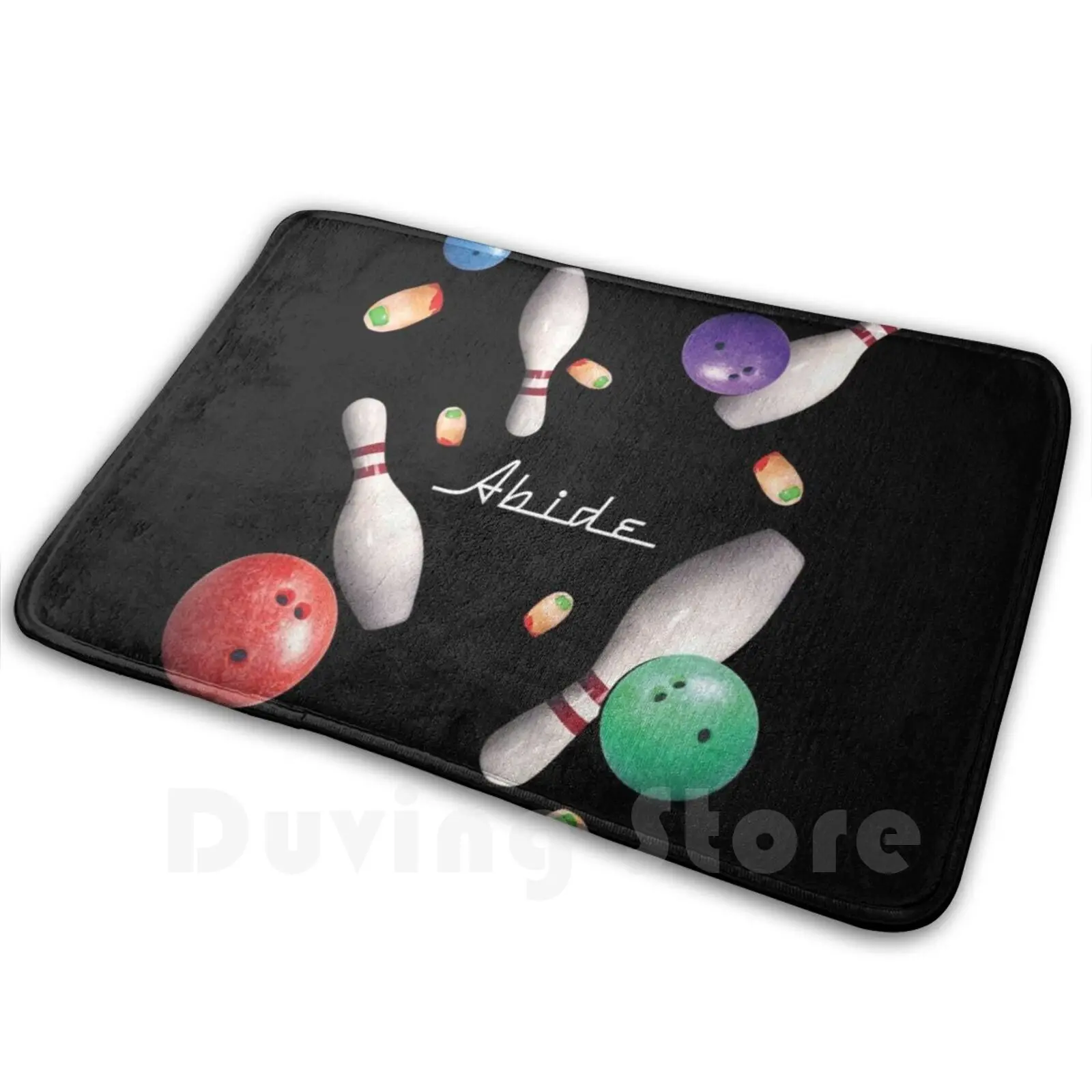 Коврик для ковриков мягкий коврик больших Lebowski Dudeness El Duderino Jeff Bridge Уолтер боулинг