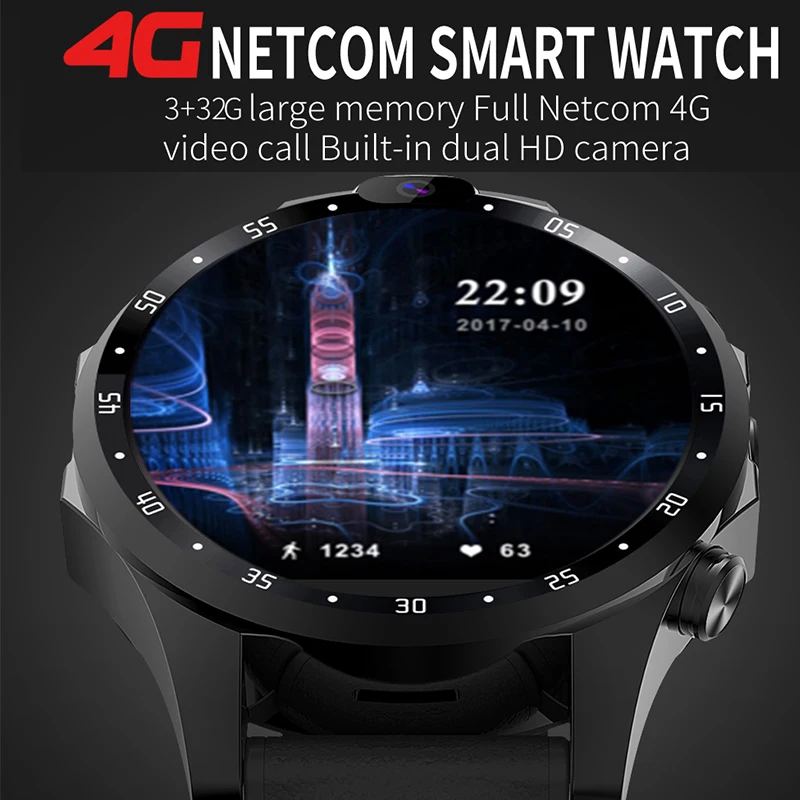 Умные часы на Android мужские 3 Гб + 32 ГБ пульсометр gps наручные SIM MTK6739 умные 5 Мп