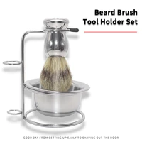 high quality shaving brush and foam bowl safety razor with black badger hair brush shaving kit for man gift