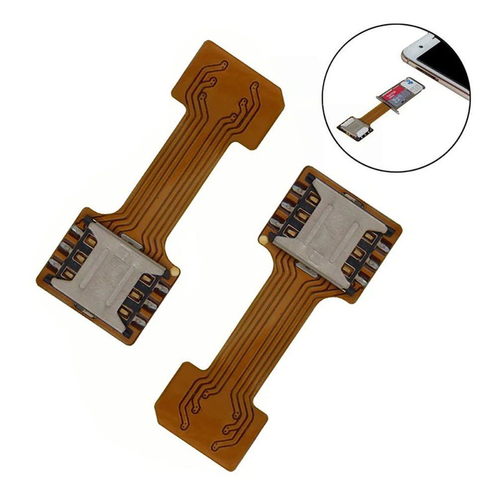 1 шт. адаптер для двух SIM карт Android TWO 2 Nano NANO SD преобразователь карты памяти XIAOMI REDMI