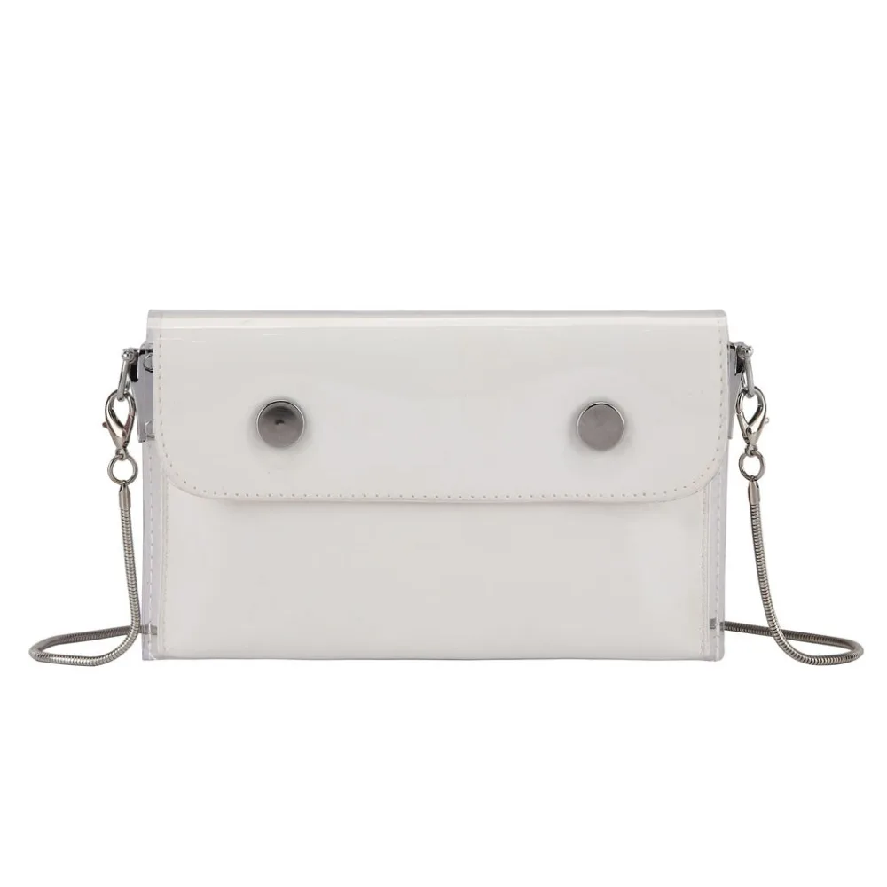 Women Waterproof Waist Bag Lether Jelly Chest Belt Bag PVC Ladies Transparent Crossbody Chain Bags Fashion Fanny Pack a08