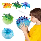 Для детей Детские игрушки надувные Vent Smash игрушка динозавр шар дует животных воды Squeeze Забавный шарик для мальчиков Новинка вечерние игрушки