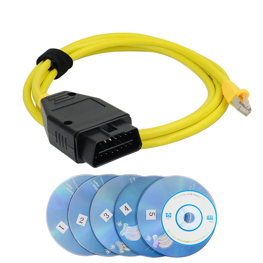 Новое поступление интерфейсного кабеля для BMW ENET (Ethernet OBD) со светом стандартное