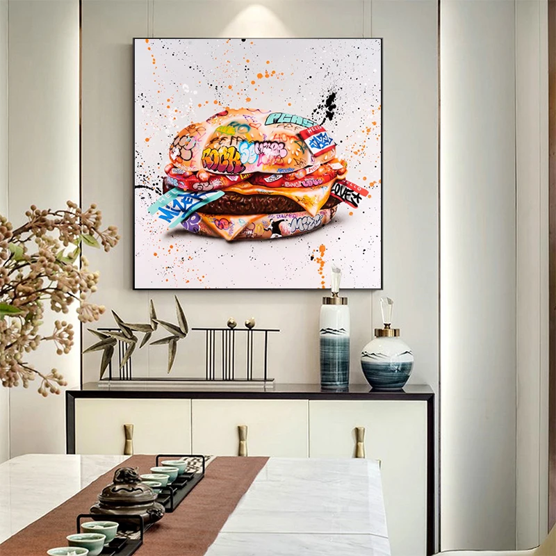 

Nordic Graffiti Art Heart Gesture Canvas Painting Posters and Prints Wall Art Pictures Love Hands For Living Room Home Decor