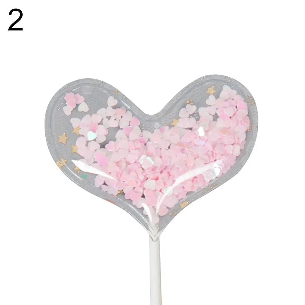 Новая Фея Звезда Сердце Корона торт украшения верхний флаг день рождения для