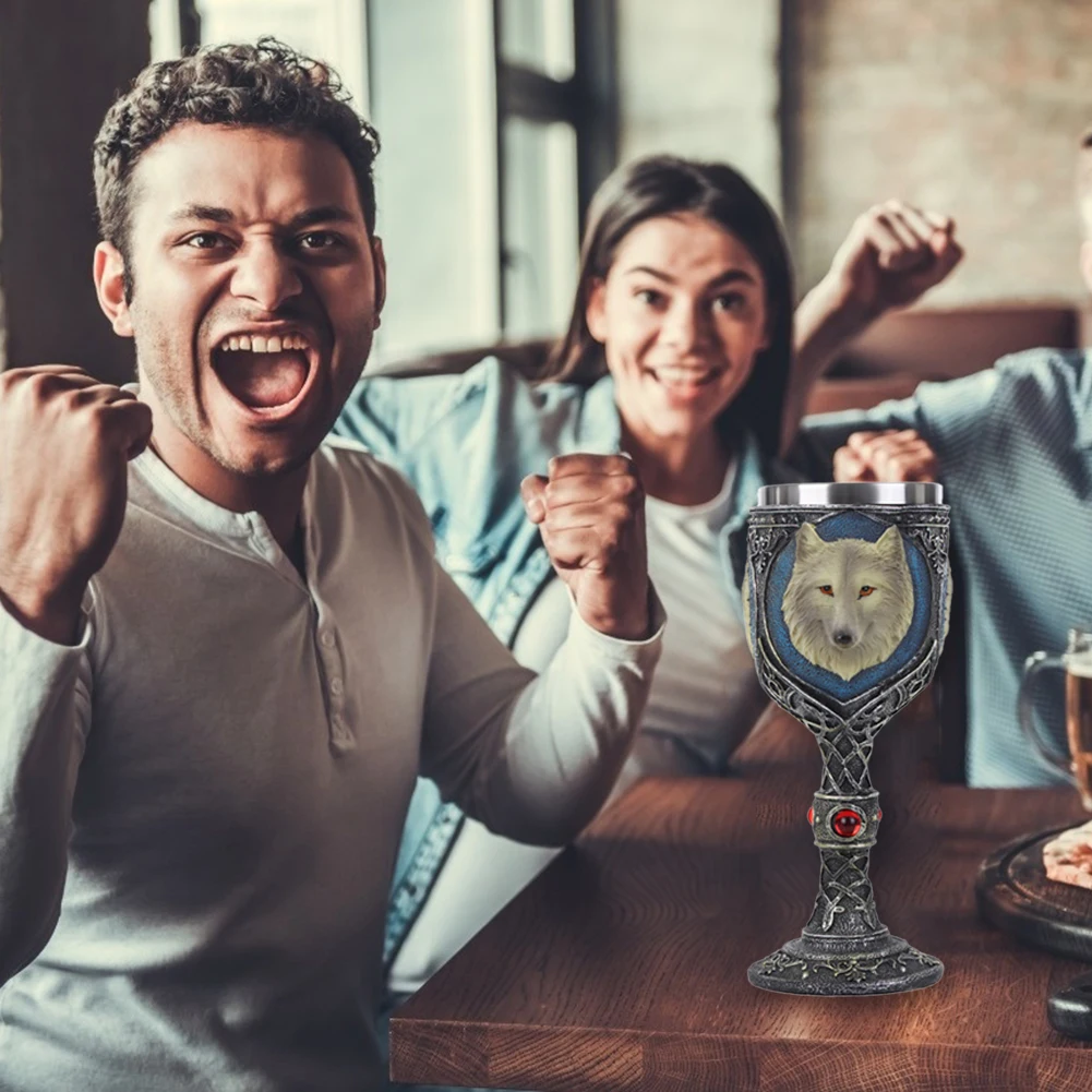 Двухслойная Ретро креативная пивная кружка для питья из смолы забавная бокал