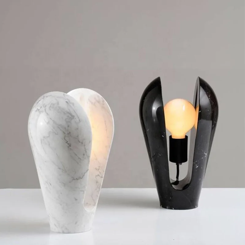 2019 красивые домашние прикроватные китайские Мраморные настольные лампы абажур