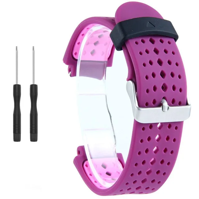 5 Универсальный сменный ремешок для часов Garmin Forerunner 220 230 235 620 630 735 двухцветный мягкий силиконовый смарт-ремешок для часов - Цвет: 5