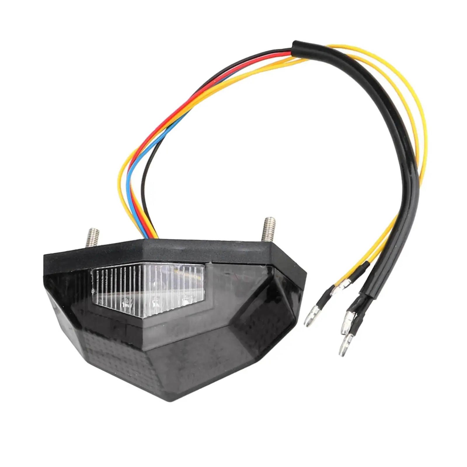 

12V LED Motorcycle Brake Tail Turn Signal Indication Lamp Gray Integrated Light Easy to install