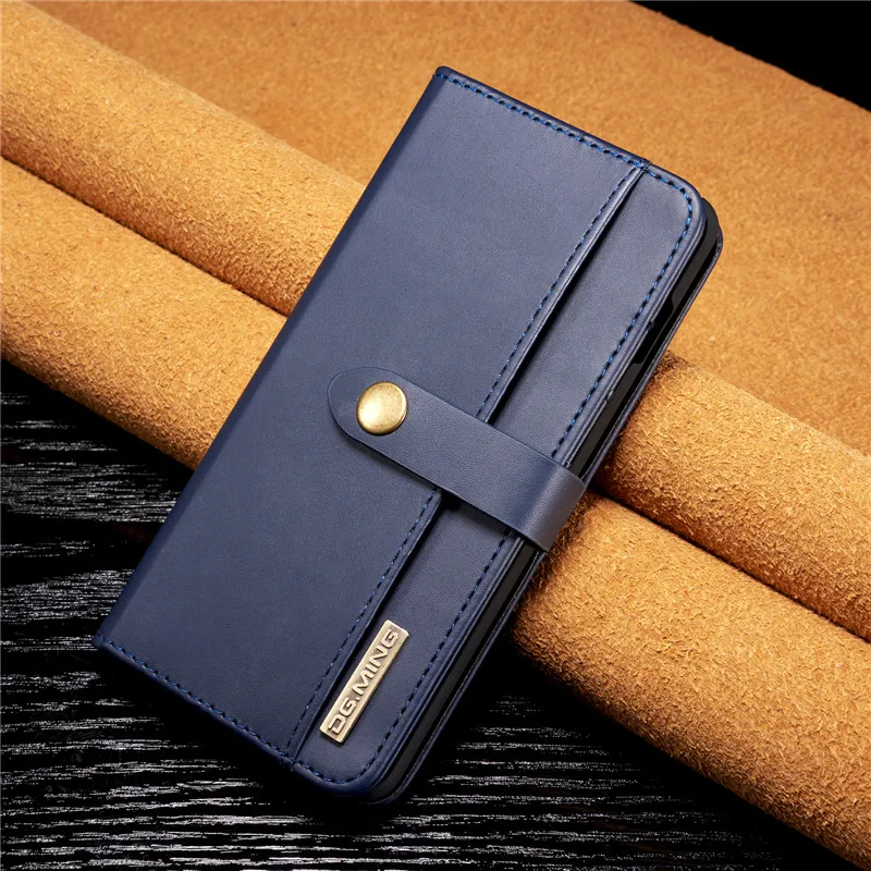 Роскошный кожаный чехол S10plus для samsung Galaxy S8, S9, S10 Plus, S10E, Note 9, 8, S7 Edge, Магнитный съемный флип-Кошелек, Чехол для карт