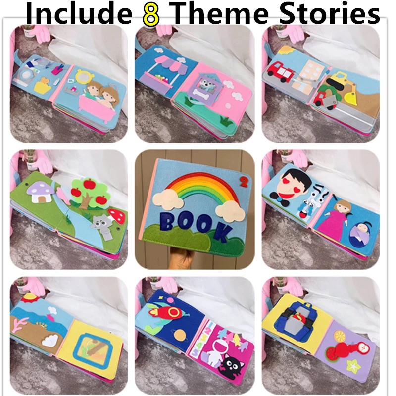 Новая версия 2022 года тихая книга Монтессори для раннего обучения мам наборы