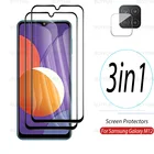 3in1 для Samsung Galaxy M12 полное покрытие Защитная пленка для переднего экрана для samsung A12 M42 F12 F02s Quantum 2 Объектив защитное закаленное стекло