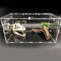 reptile tank insect spiders tortoise lizard acrylic transparent breeding box vivarium lid reptile pet product terrarium