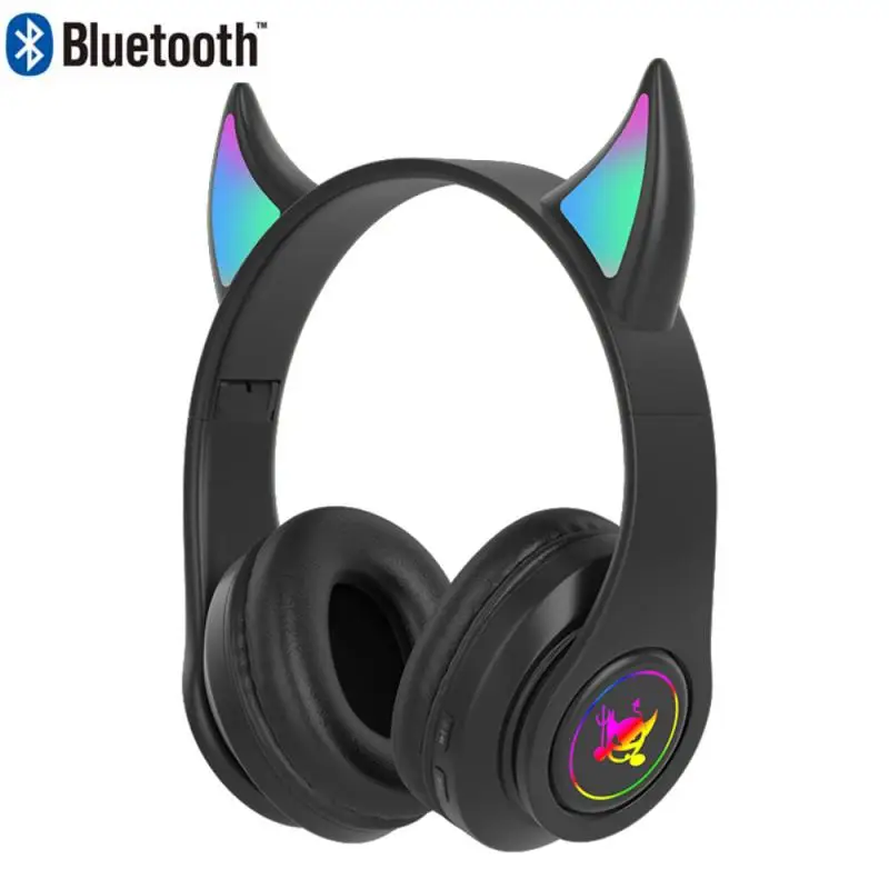 Наушники Explosions беспроводные Bluetooth-совместимые светящиеся наушники Devil