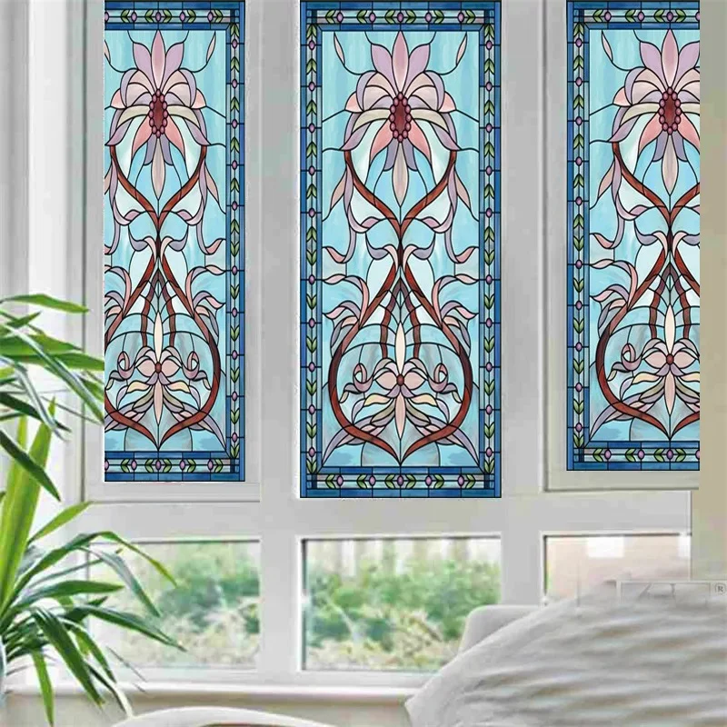 Индивидуальные оконная пленка Винтаж Европейский Стиль художественный