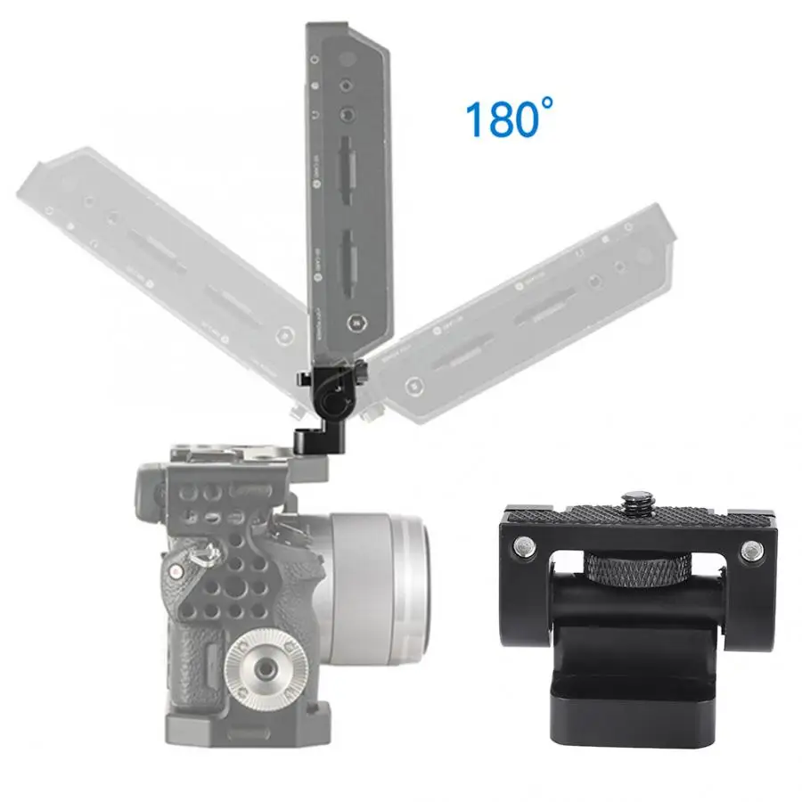 Metal 180 Degree Adjustable Ballhead Camcorder DSLR Camera Cage Monitor Hot Shoe Holder Bracket Accessories | Электроника