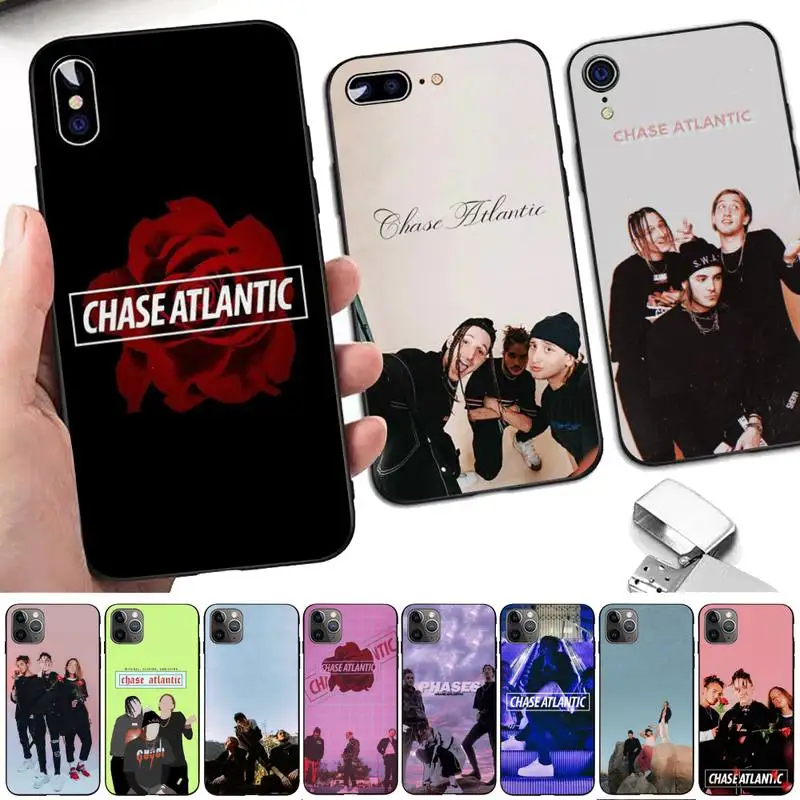 

TOPLBPCS Chase Atlantic Music Fashion Phone Case for iPhone 11 12 13 mini pro XS MAX 8 7 6 6S Plus X 5S SE 2020 XR cover