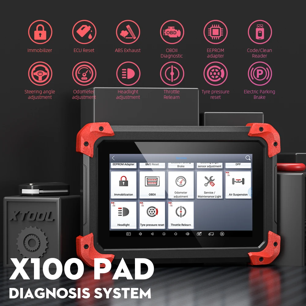 Автомобильный диагностический инструмент XTOOL X100 PAD PRO2 OBD2 программатор ключей