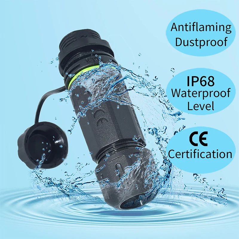 IP68 Rj45 Кабельный разъем CAT6 Сетевой провод водонепроницаемые разъемы Led