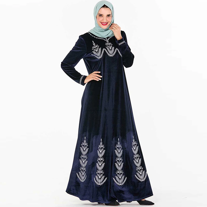 Muslim Dress Dubai Fashion Arabic Plus Size Women's Islamic Turkey Embroidered Casual Long Skirt Middle East Moroccan | Тематическая