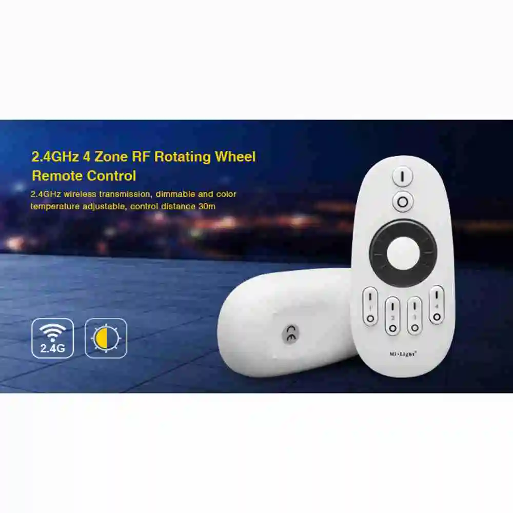 Miboxer(milight) FUT006 LED 2 4 ГГц зонный радиочастотный вращающийся пульт дистанционного
