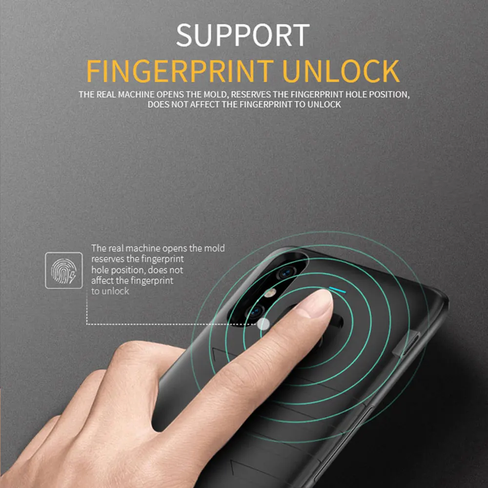 Ультратонкий чехол с аккумулятором для Xiaomi 8 9 SE зарядным устройством Redmi K20/K20Pro/9T/9T