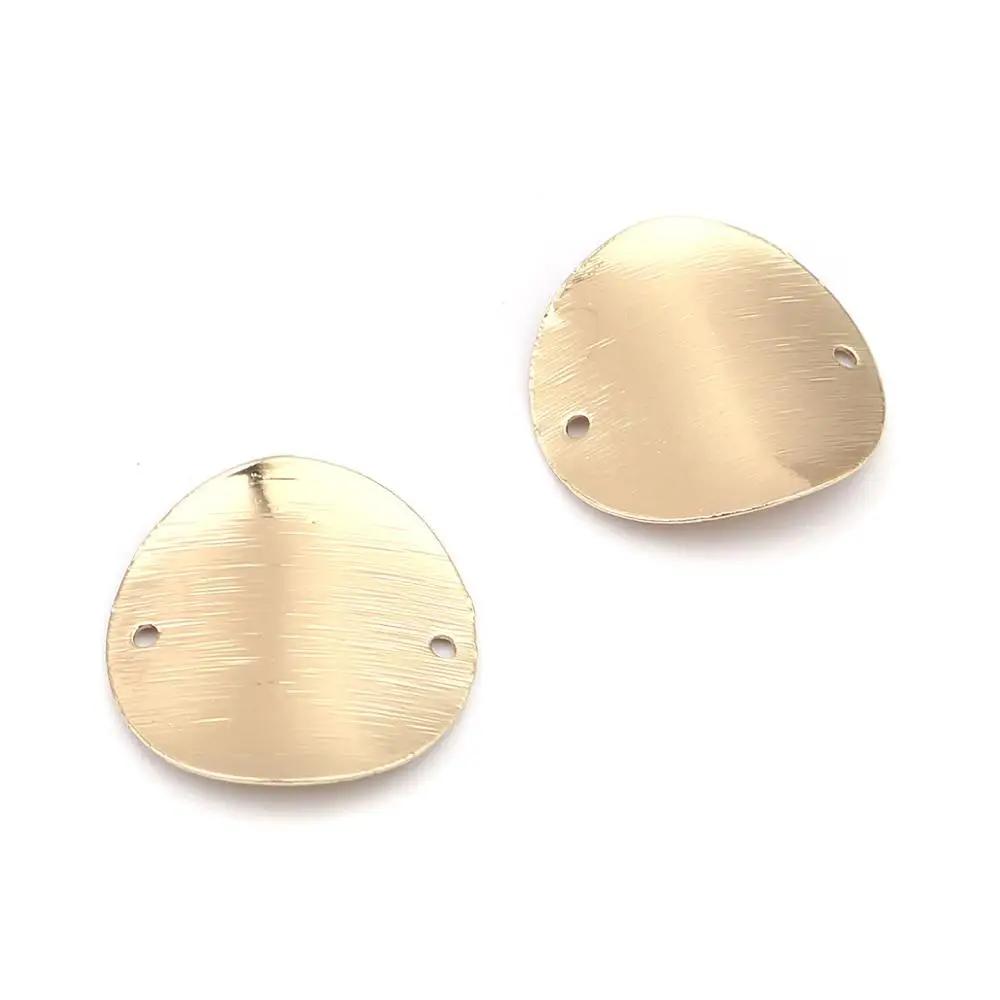 DoreenBeads модные медные соединители круглые розовое золото/металл/золото цвет